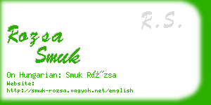 rozsa smuk business card